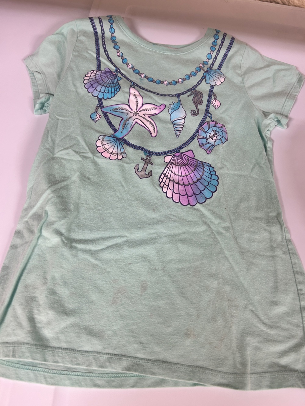 Girls wonder nation Mint Green Short Sleeve Tee